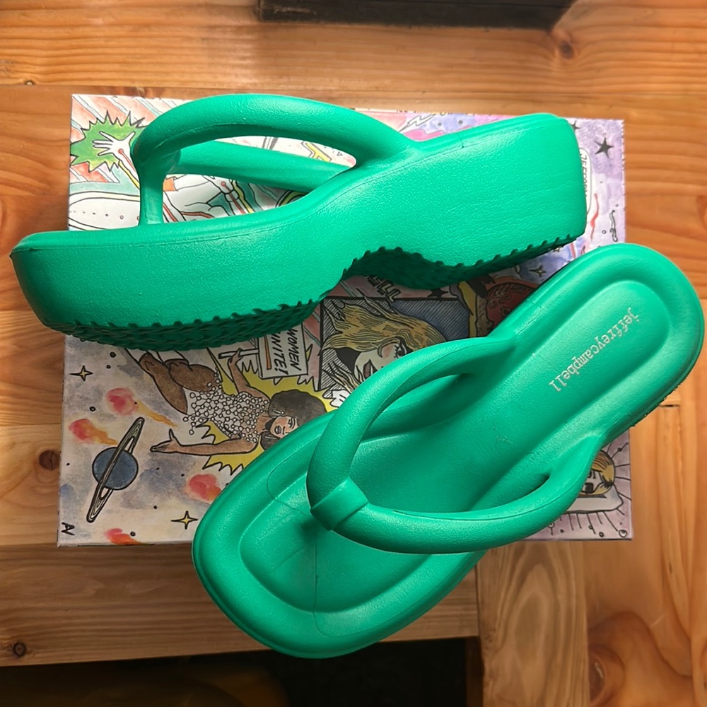 Jeffery Campbell Platform flip flops